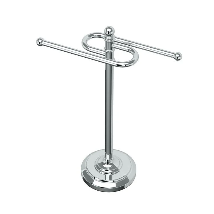 Towel Holder S-Towel Holder Chrome Metal 2 Arms