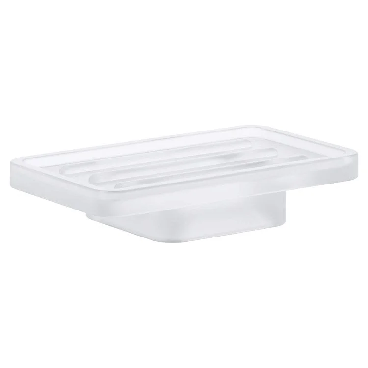 Selection Cube Glass Soap Dish without Holder